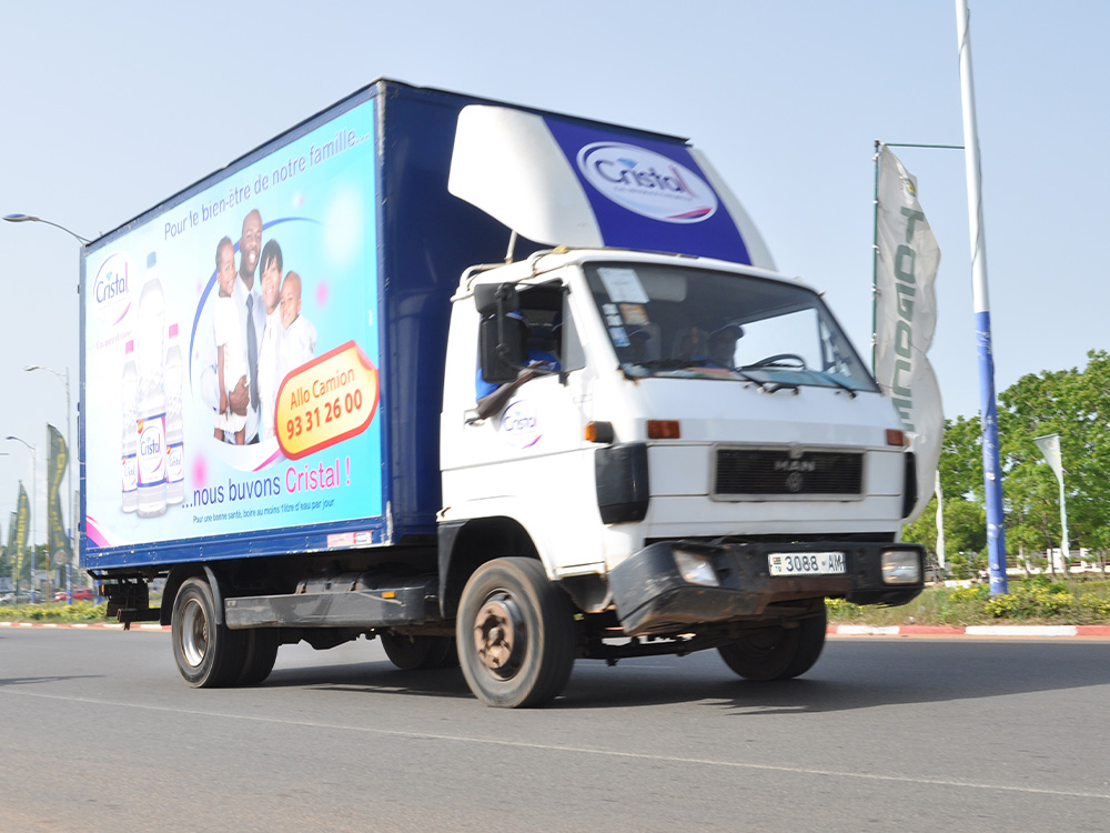 Camion publicitaire Cristal