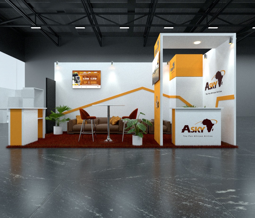 Stand d'exposition ASKY en 3D