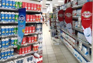 Habillage de rayon en magasin